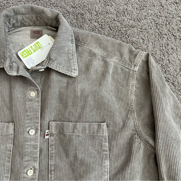 Levi’s Shacket Womens Size M Corduroy Button Up Shirt Jacket - Picture 9 of 13